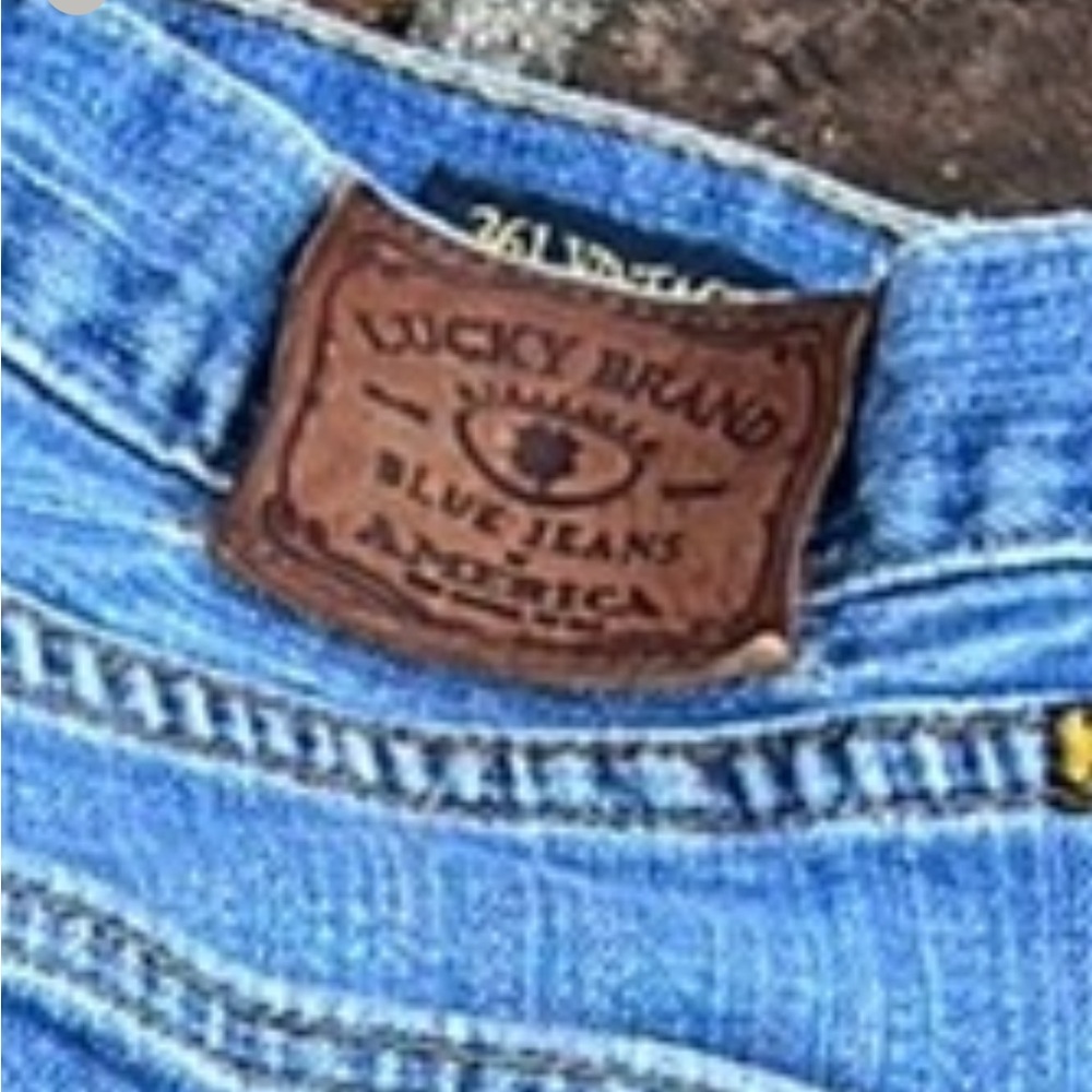 Lucky Brand 361 Vintage Straight distressed jeans size 34 - Picture 8 of 8